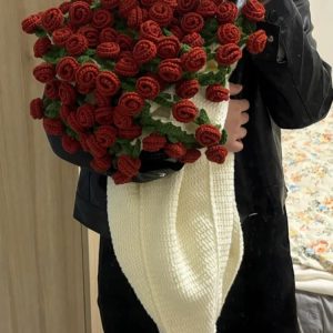 Handmade bouquet blanket